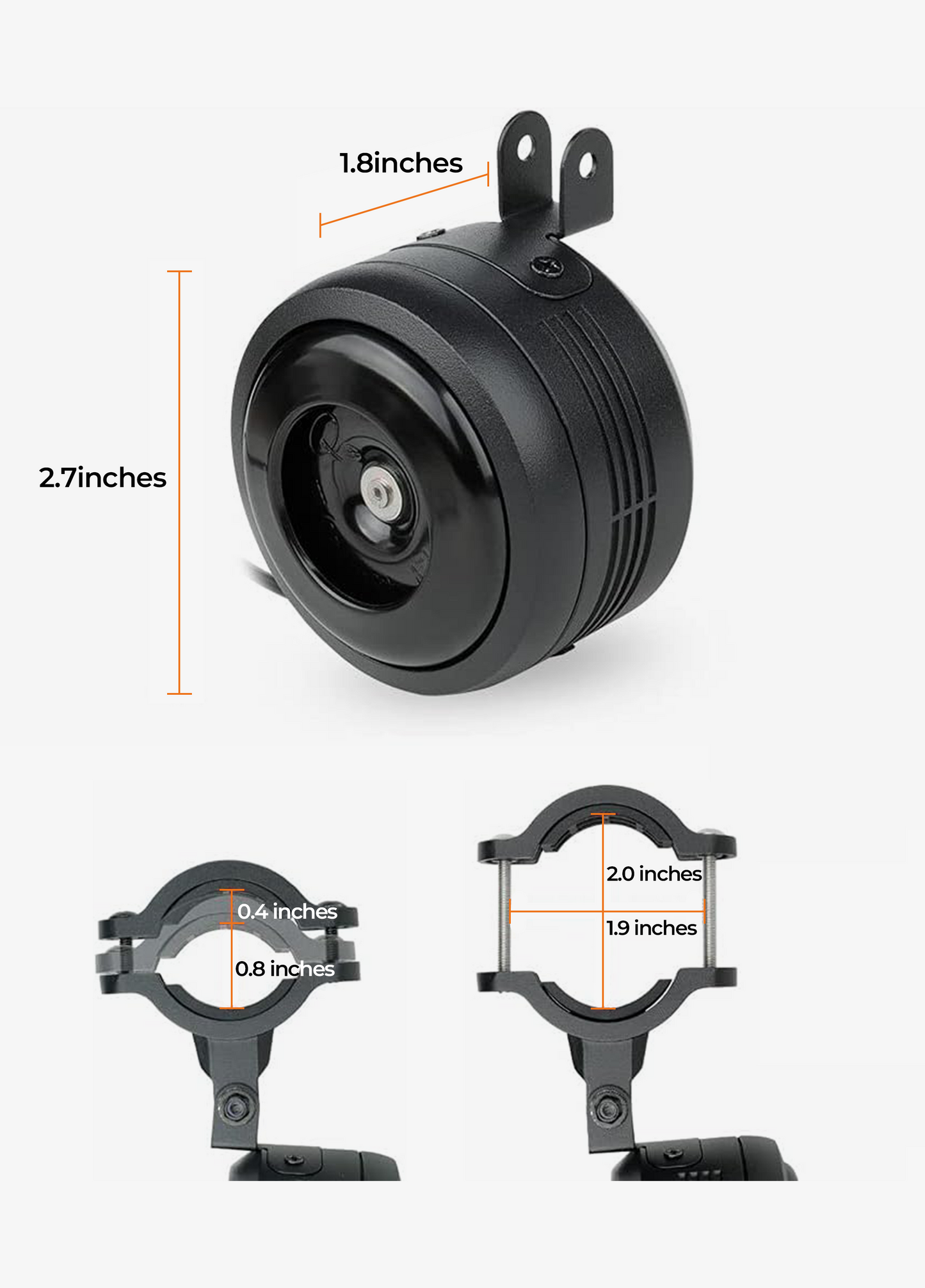 Alarma de vibración antirrobo impermeable con función recargable por USB
