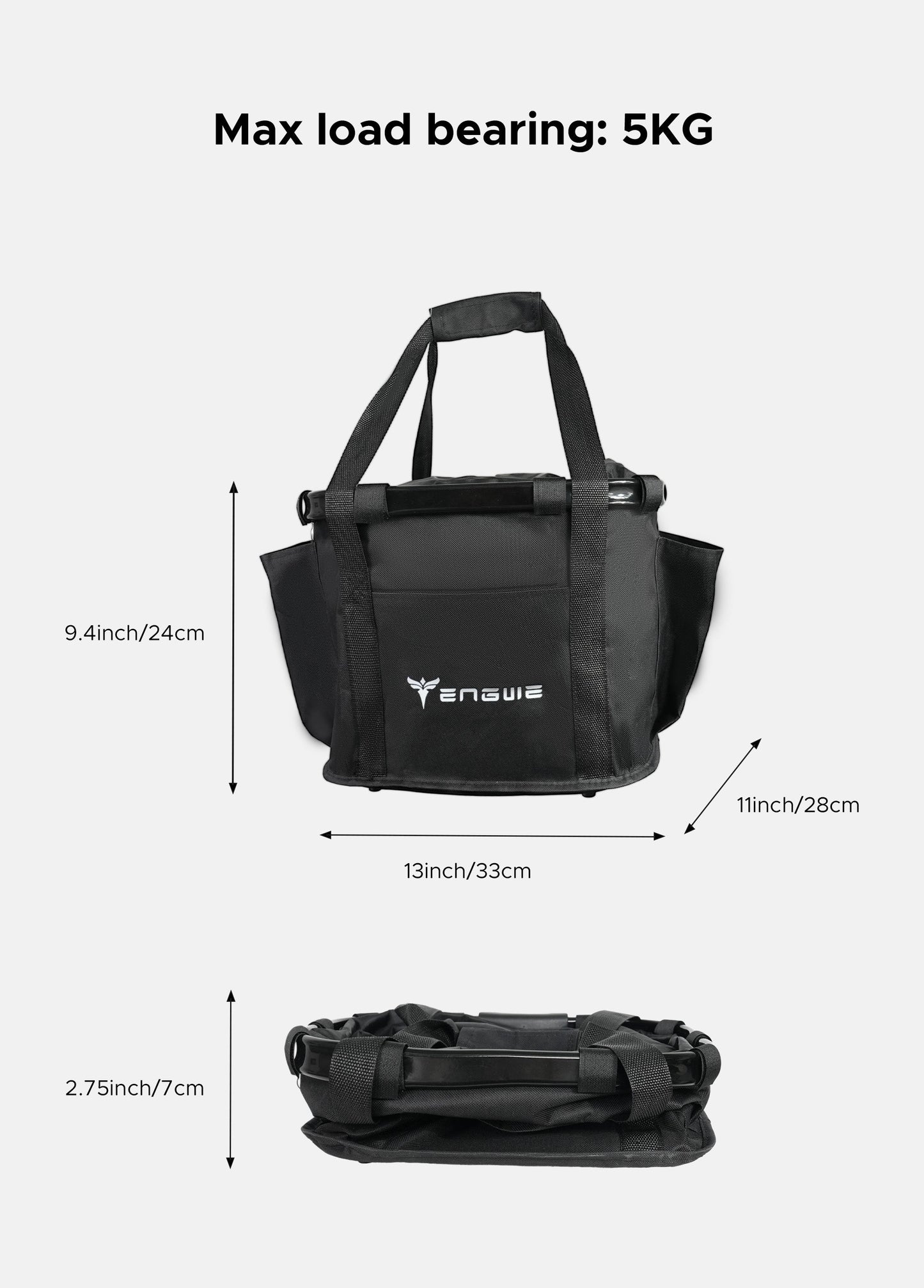 ENGWE 19L Cesta de manillar ajustable
