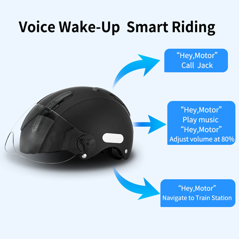 ENGWE Casco Bluetooth Inteligente Negro