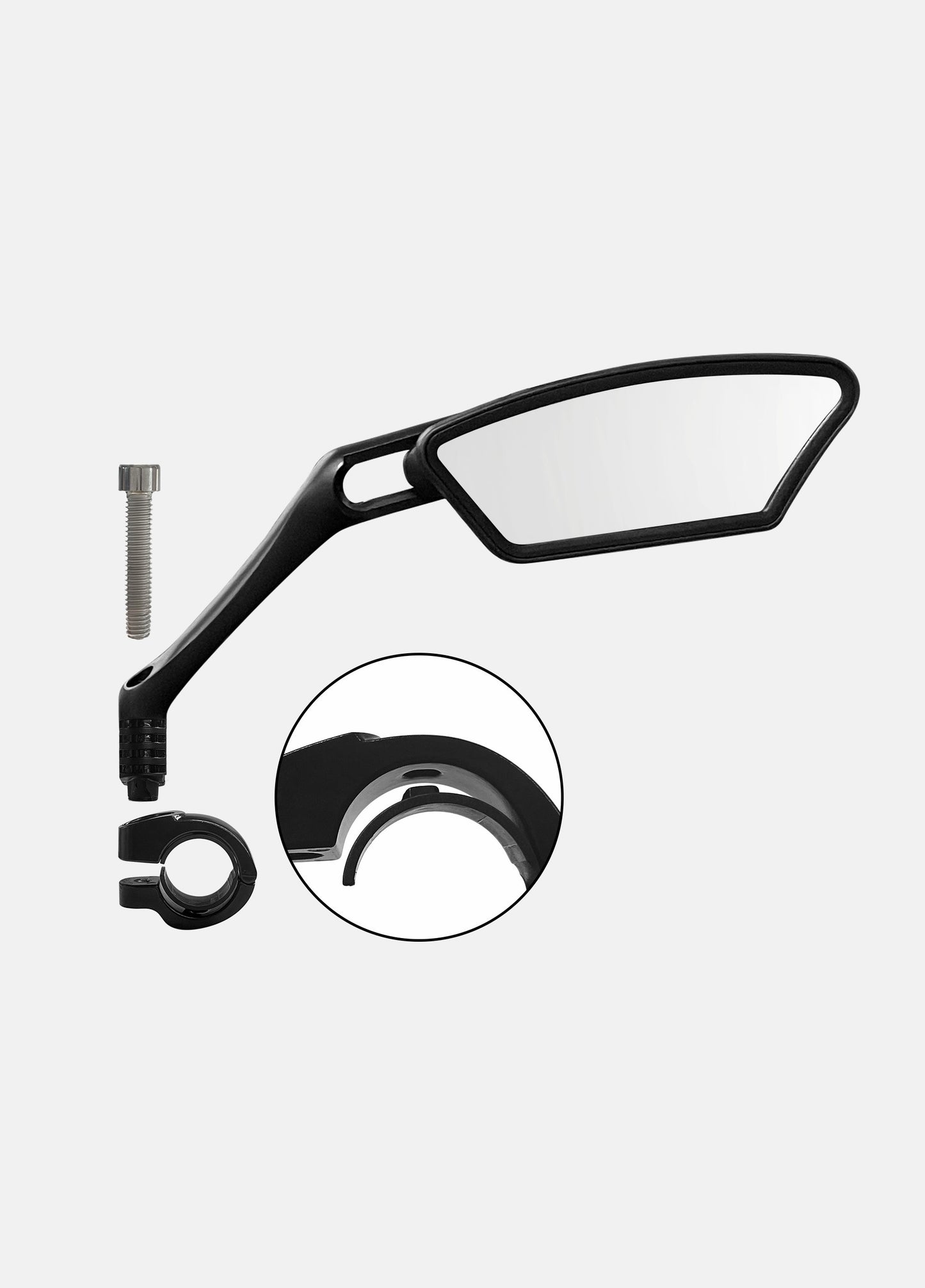 Espejo retrovisor de bicicleta ajustable, plegable, giratorio de 360° (un par)