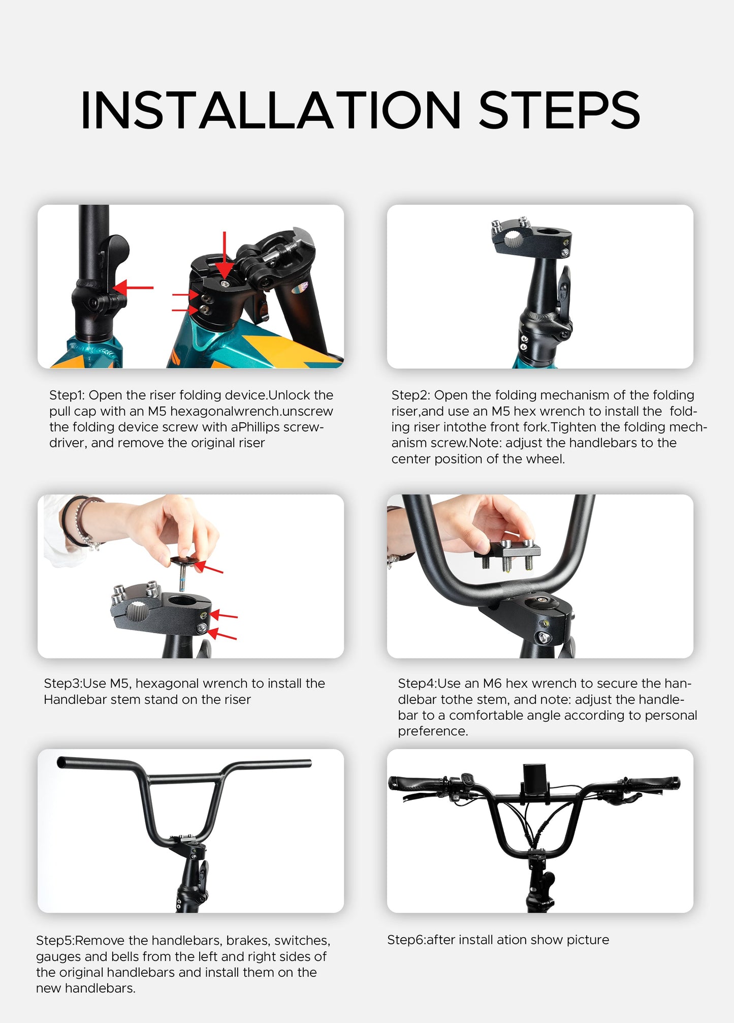 Manillar BMX para Engine Pro/ Engine Pro 2.0