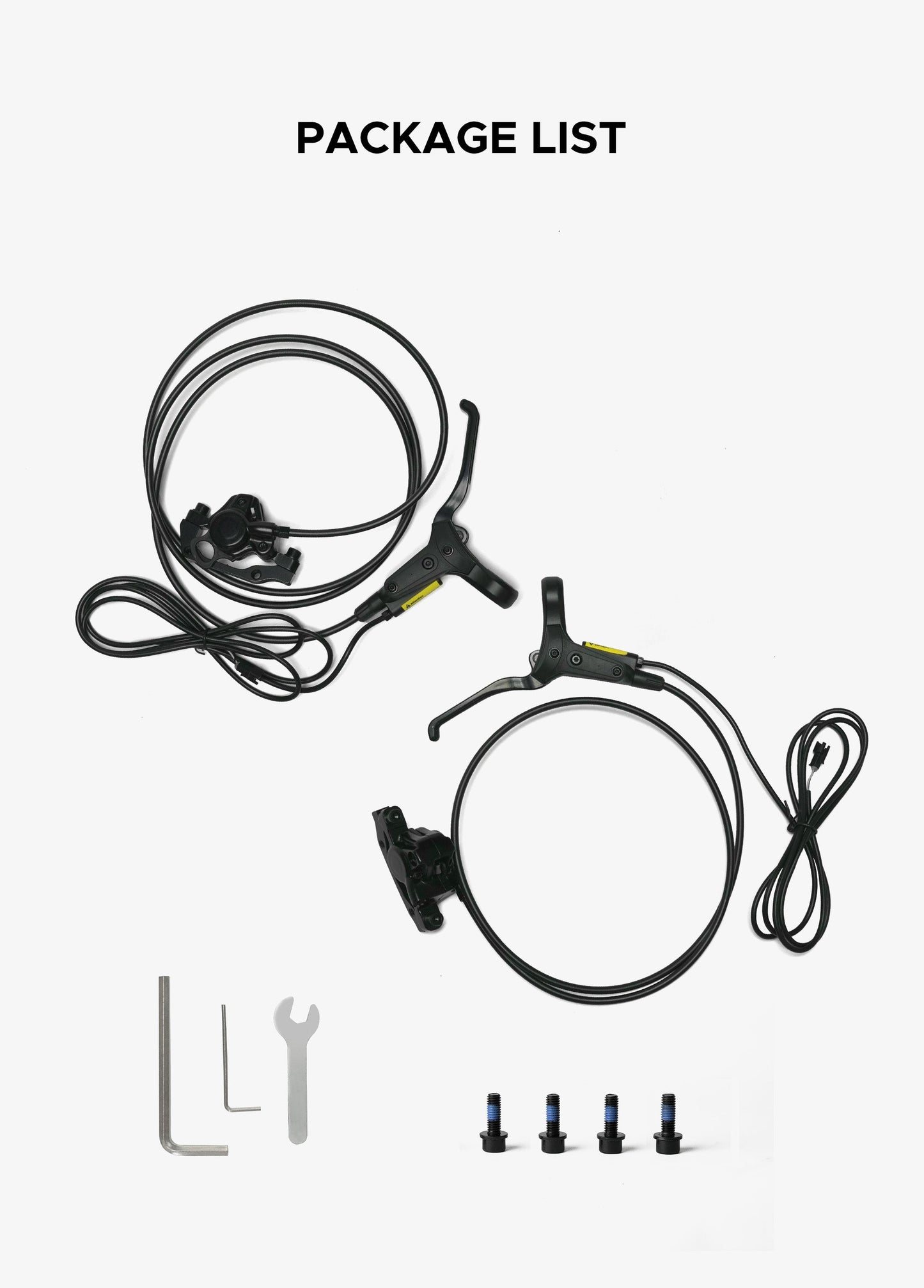 Juego de frenos hidráulicos con apagado eléctrico