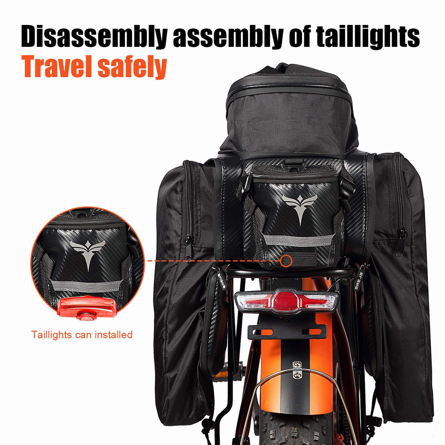 Engwe Bolsa impermeable para portabicicletas de 35 litros