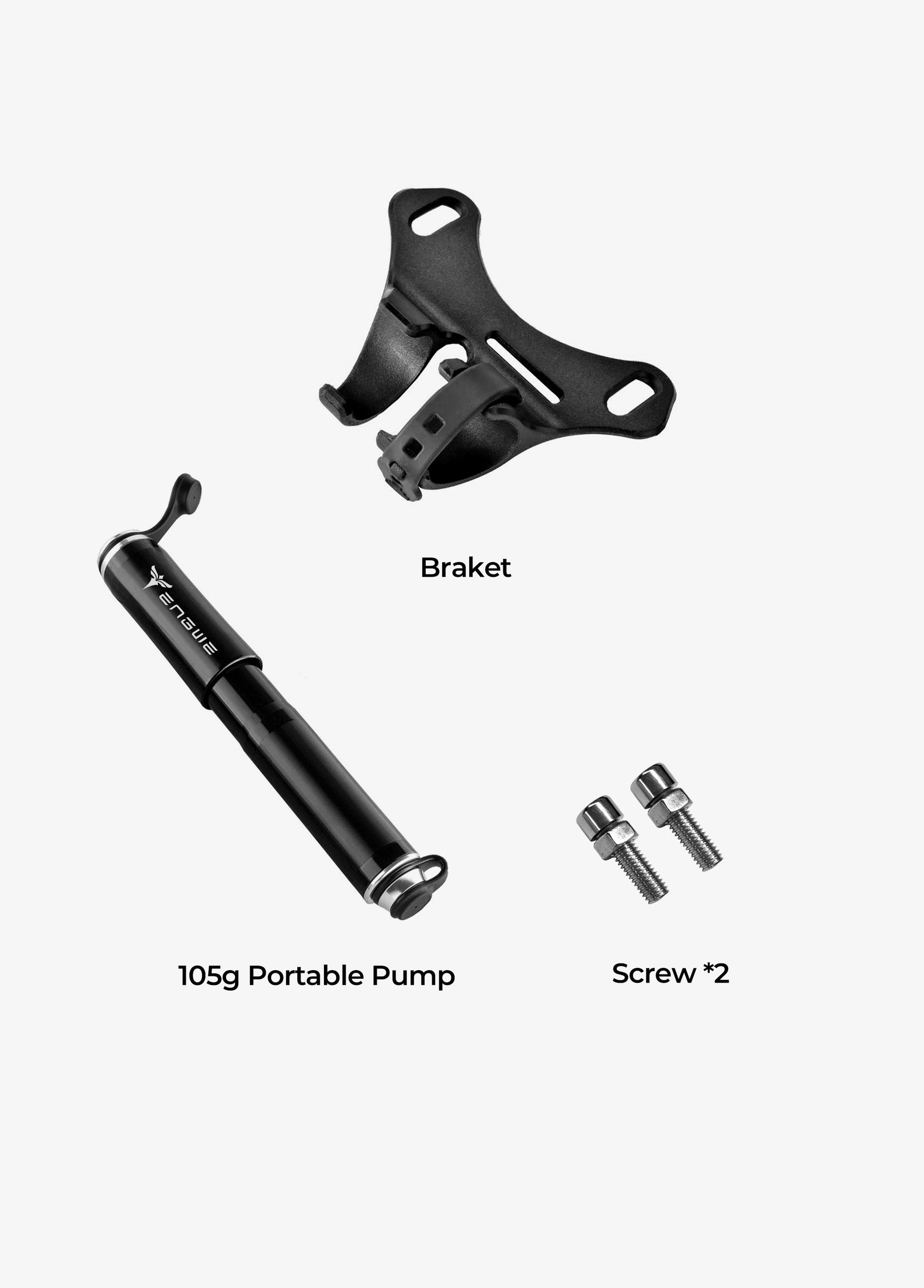 ENGWE Mini bomba de bicicleta para neumáticos de bicicleta