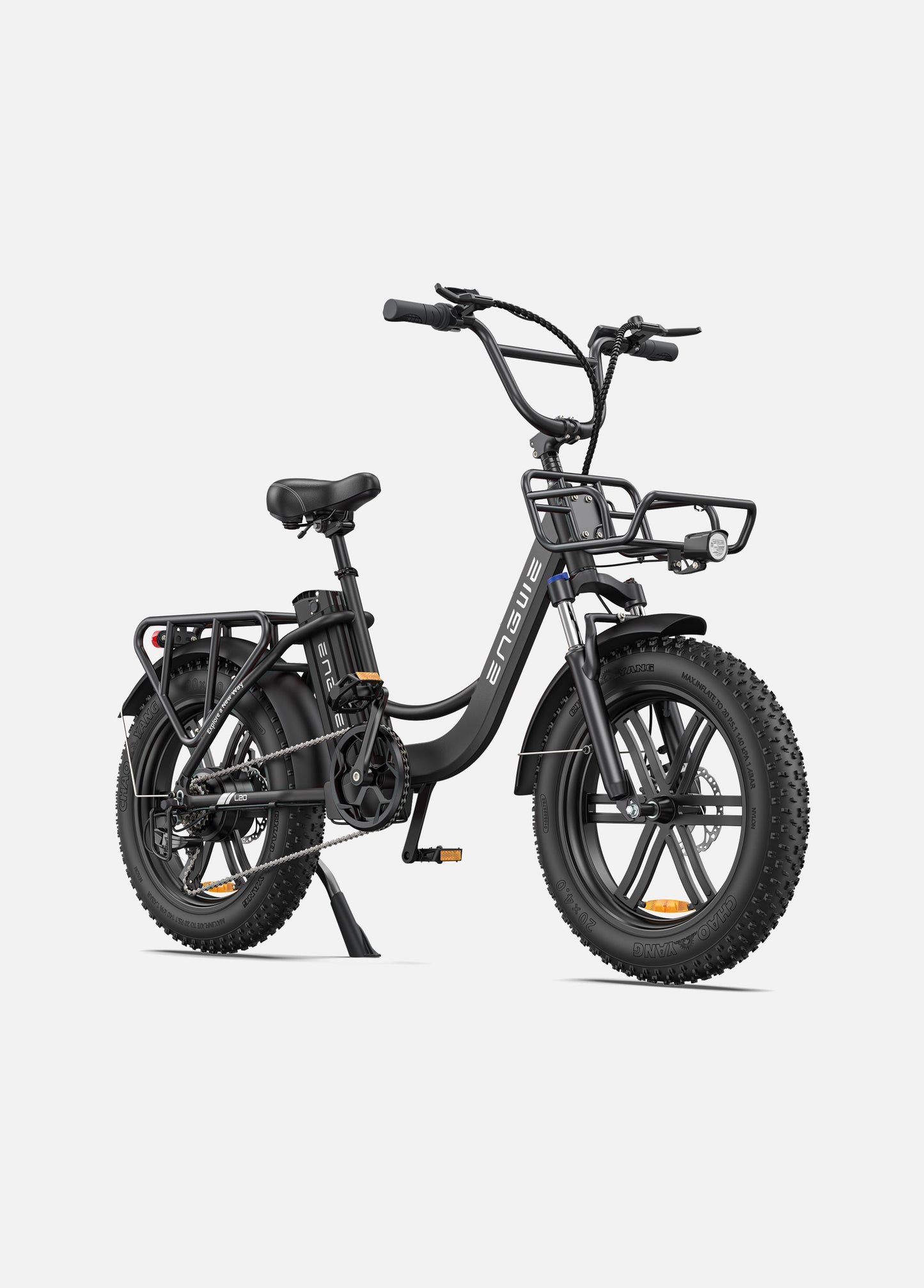 ENGWE L20 250W, 140 km de autonomía, velocidad máxima de 25 km/h, suspensión delantera, e-bike de cuadro bajo