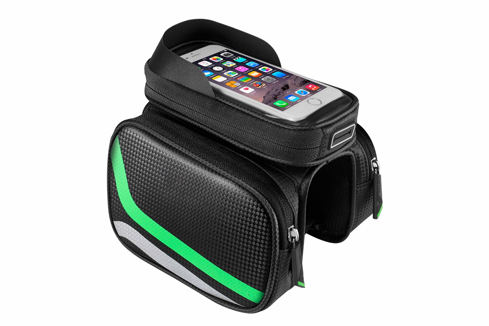 Bolsa para teléfono móvil con pantalla táctil impermeable para bicicleta