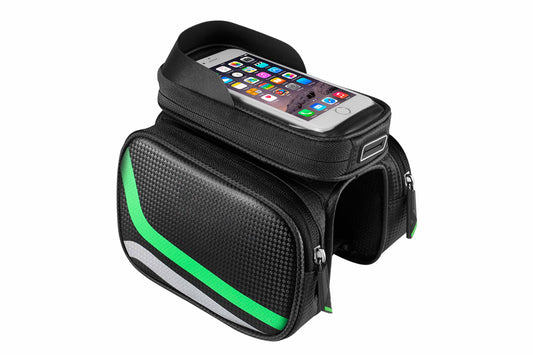 Bolsa para teléfono móvil con pantalla táctil impermeable para bicicleta