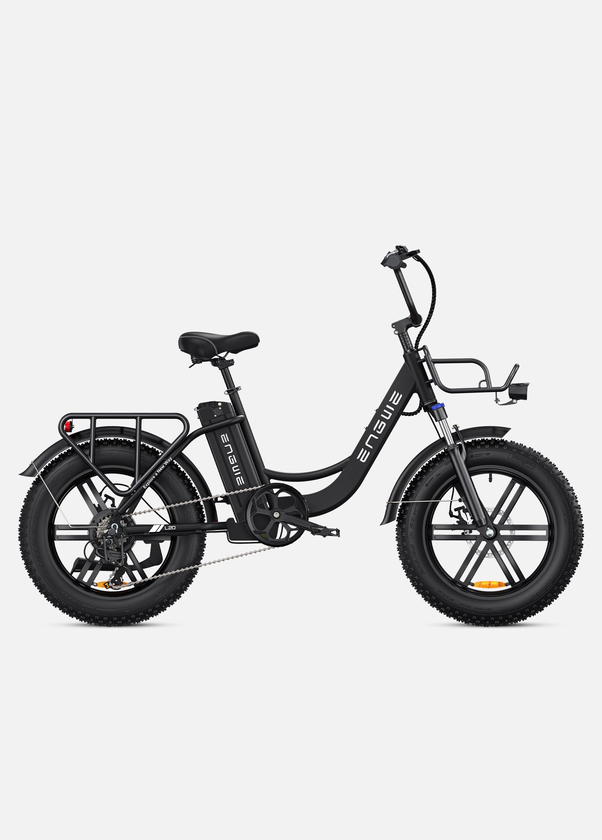 ENGWE L20 250W, 140 km de autonomía, velocidad máxima de 25 km/h, suspensión delantera, e-bike de cuadro bajo