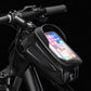 Bolsa para bicicleta, colocación de teléfono móvil, bolsa para viga delantera, bicicleta de carretera de montaña