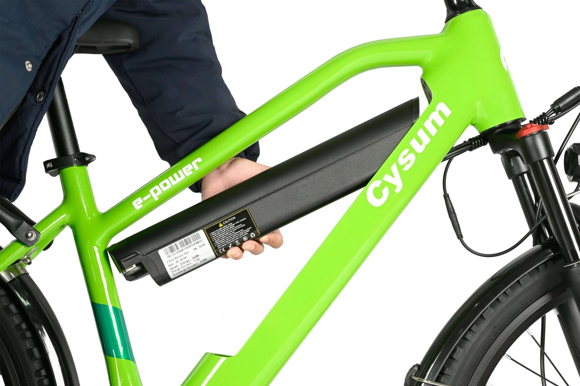 Cysum Hoody 250W Bicicleta Eléctrica Para Adolescentes 36V 10Ah Batería De Litio