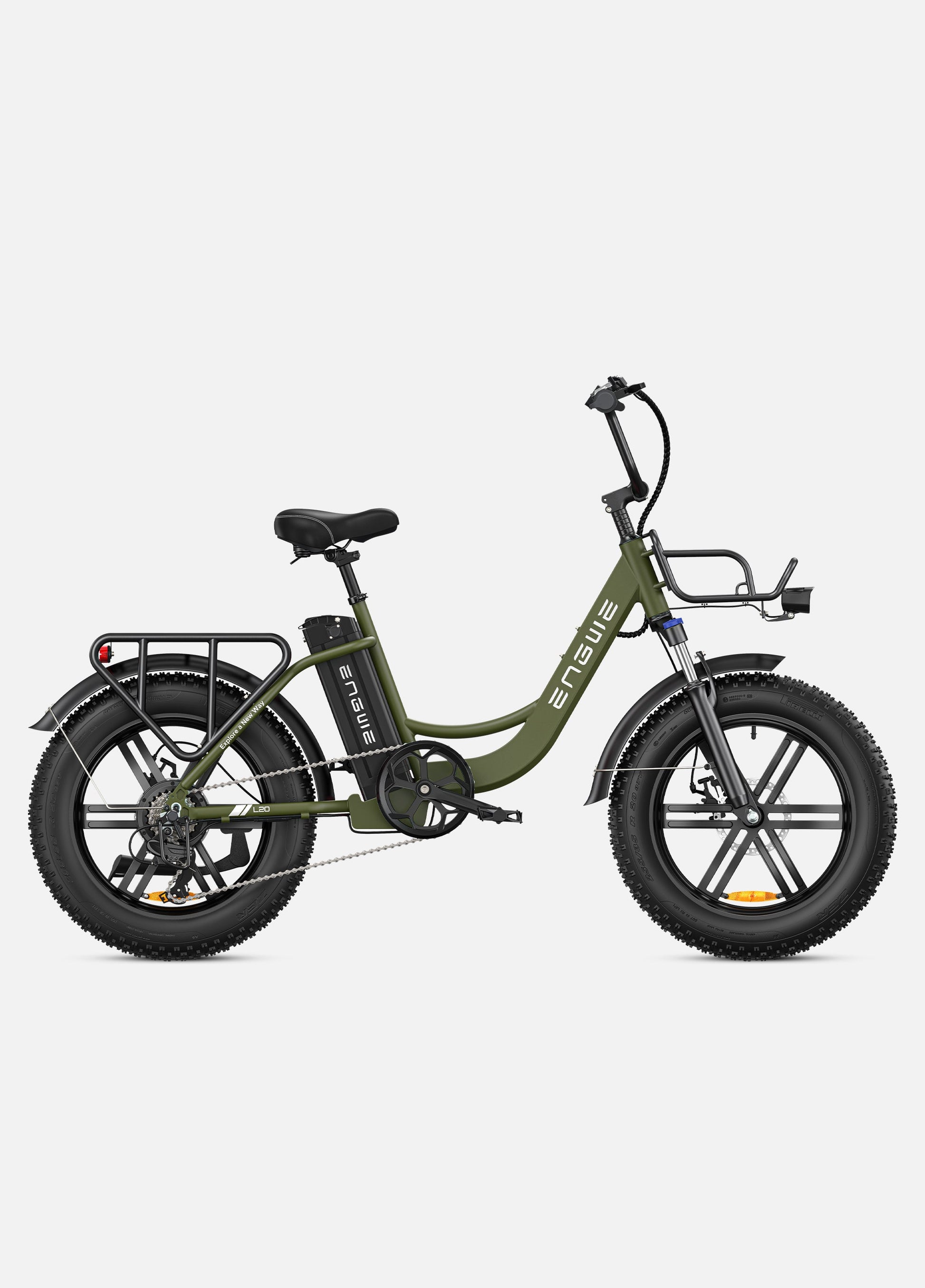 ENGWE L20 250W, 140 km de autonomía, velocidad máxima de 25 km/h, suspensión delantera, e-bike de cuadro bajo