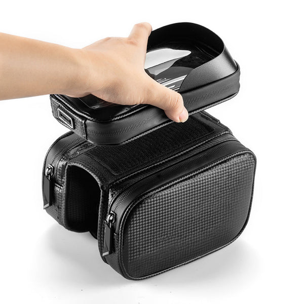 Bolsa para teléfono móvil con pantalla táctil impermeable para bicicleta