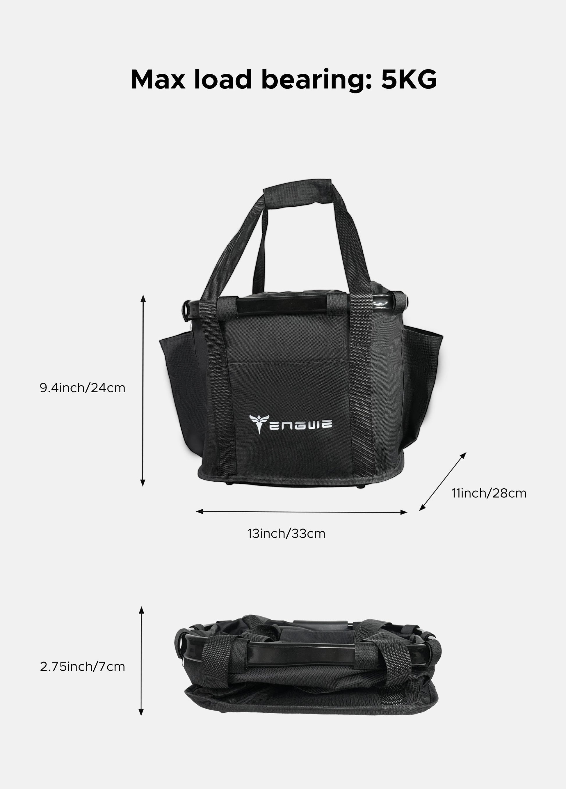 ENGWE 19L Cesta de manillar ajustable