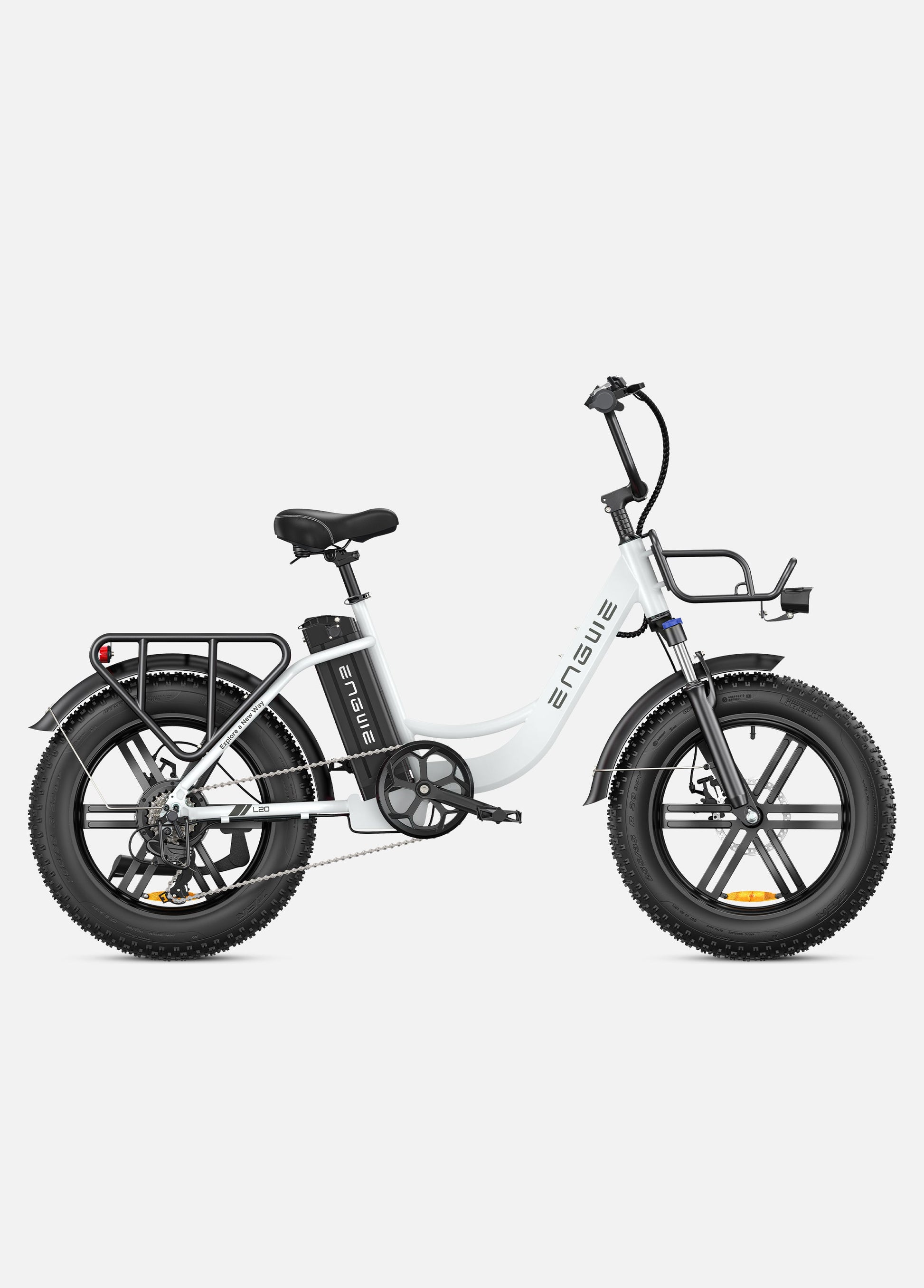 ENGWE L20 250W, 140 km de autonomía, velocidad máxima de 25 km/h, suspensión delantera, e-bike de cuadro bajo