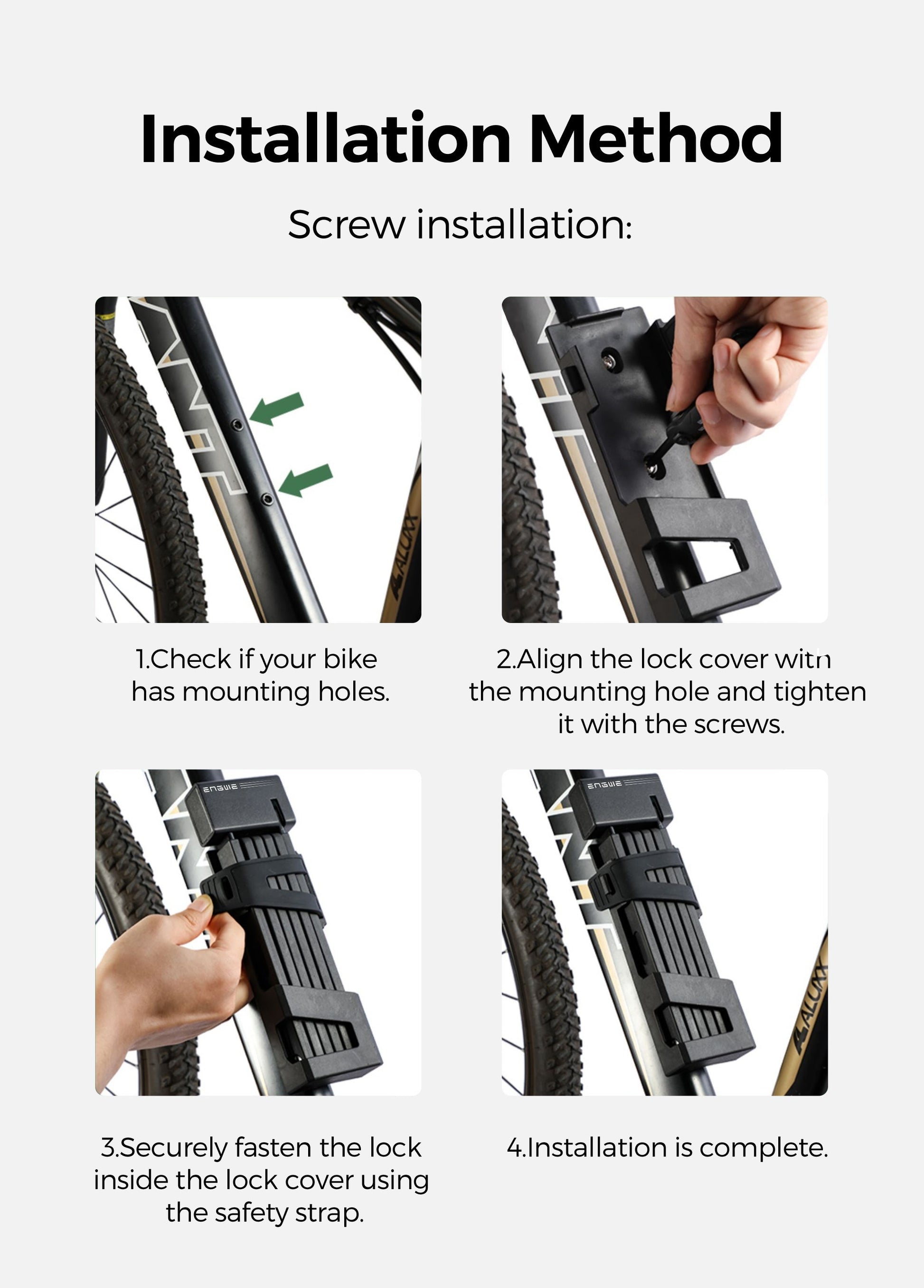 ENGWE Candado para bicicleta plegable