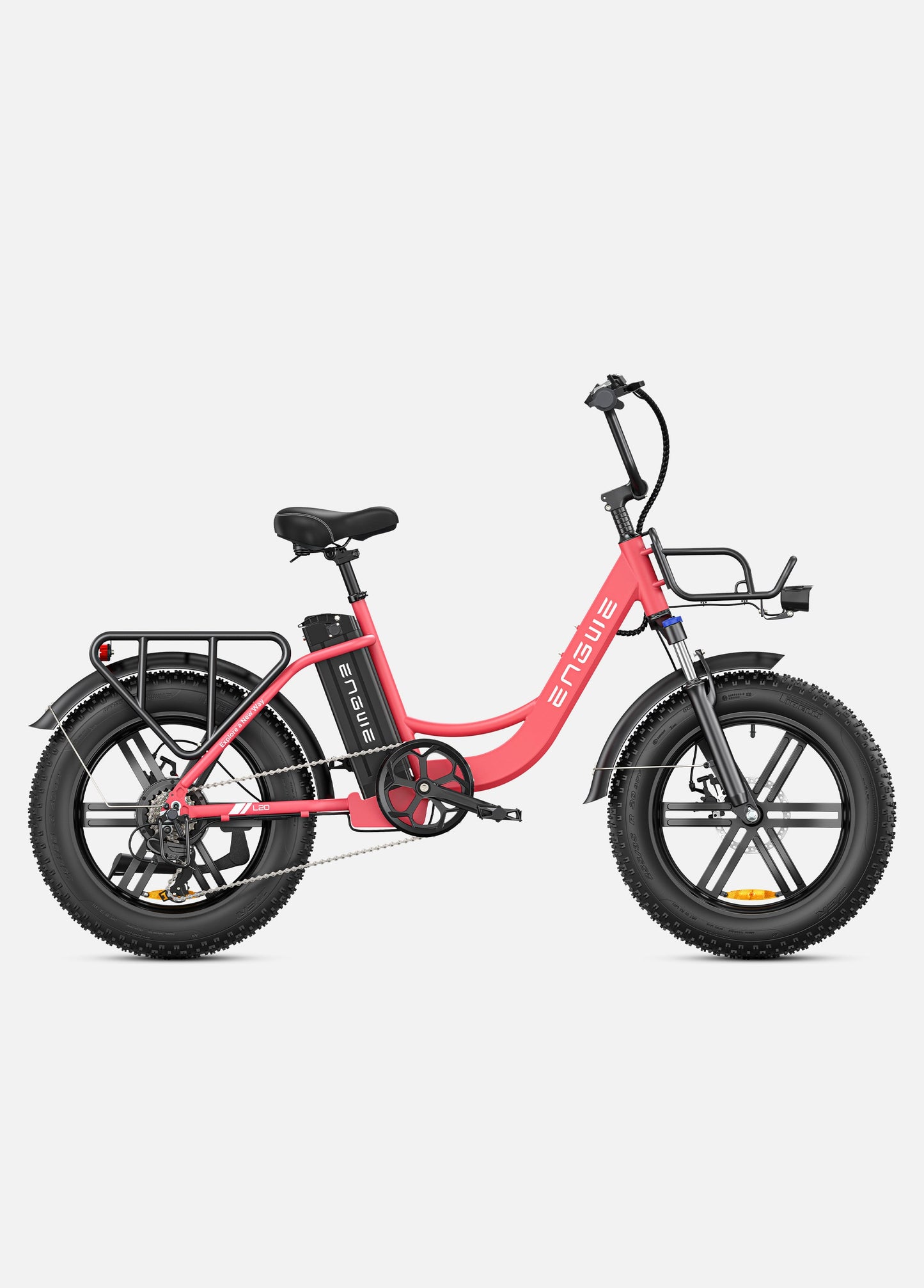 ENGWE L20 250W, 140 km de autonomía, velocidad máxima de 25 km/h, suspensión delantera, e-bike de cuadro bajo