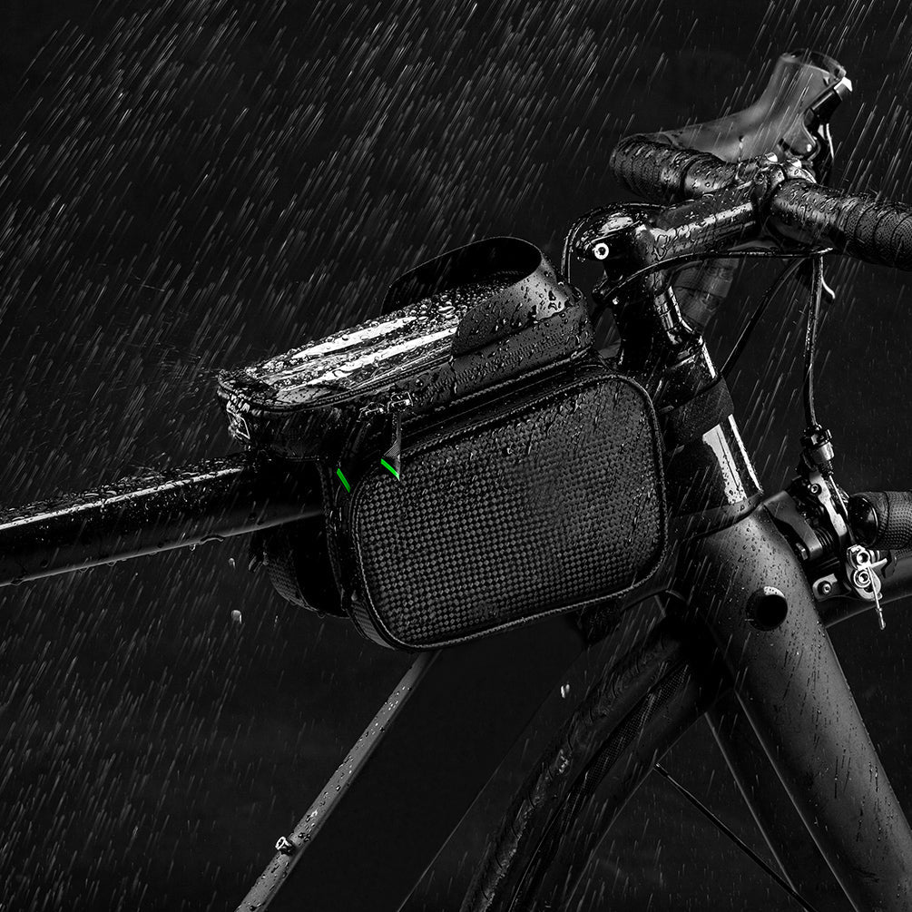 Bolsa para teléfono móvil con pantalla táctil impermeable para bicicleta