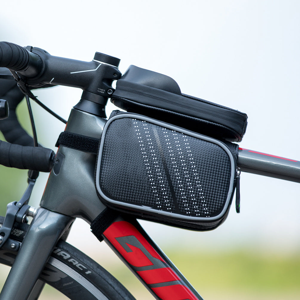 Bolsa para teléfono móvil con pantalla táctil impermeable para bicicleta