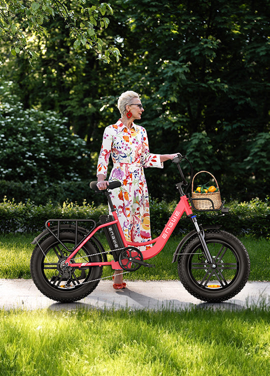 ENGWE L20 250W, 140 km de autonomía, velocidad máxima de 25 km/h, suspensión delantera, e-bike de cuadro bajo