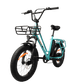 Bicicleta Eléctrica Luchia TAURO - Azul Claro, Motor 250W, Neumáticos 20*3.0, Batería 36V 10AH