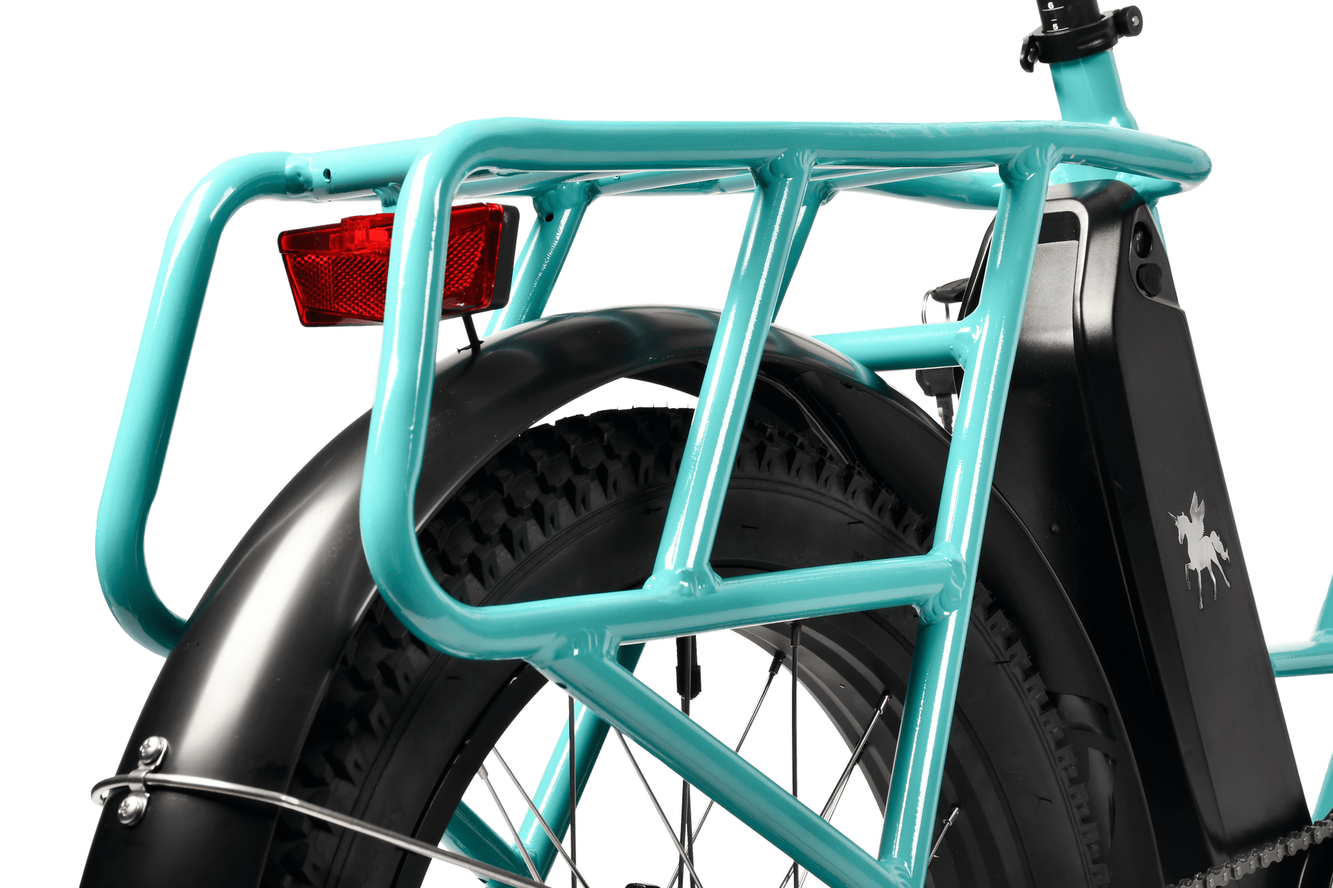 Bicicleta Eléctrica Luchia TAURO - Azul Claro, Motor 250W, Neumáticos 20*3.0, Batería 36V 10AH