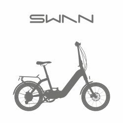 Bicicleta Eléctrica Plegable Swan 24", 70km de Autonomía, 25km/h, Batería 10.4Ah