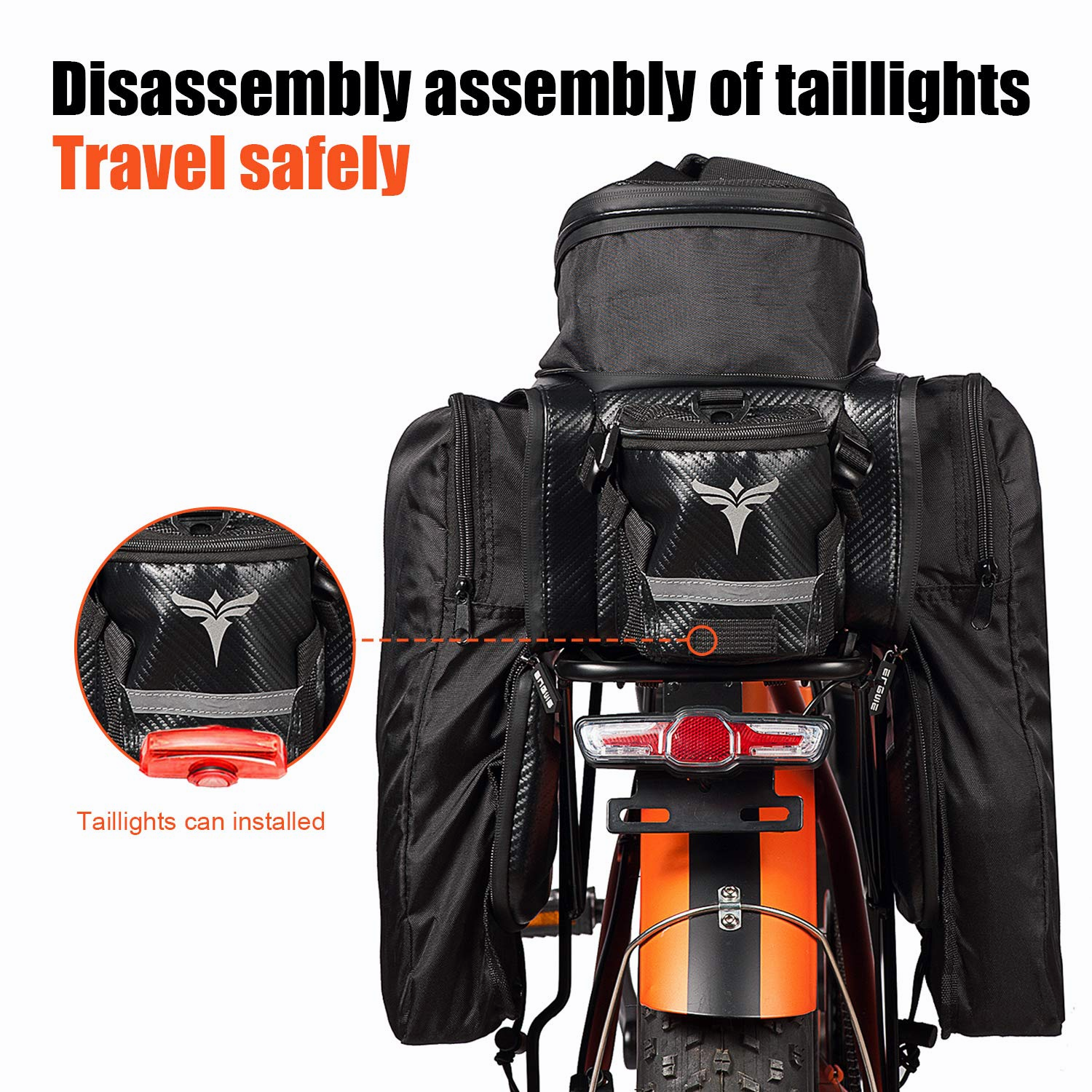 Engwe Bolsa impermeable para portabicicletas de 35 litros