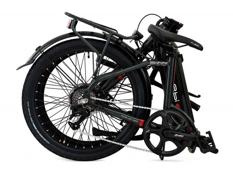 Bicicleta Eléctrica Plegable Swan 24", 70km de Autonomía, 25km/h, Batería 10.4Ah