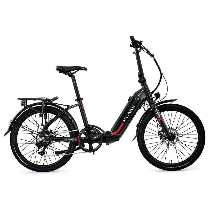 Bicicleta Eléctrica Plegable Swan 24", 70km de Autonomía, 25km/h, Batería 10.4Ah