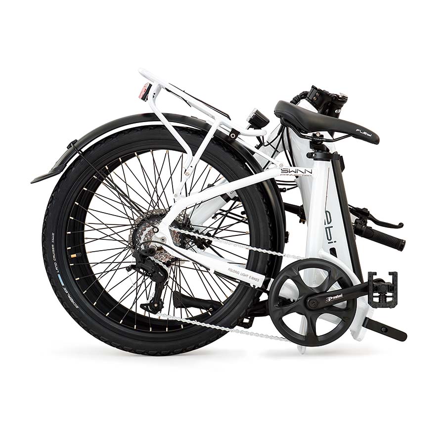 Bicicleta Eléctrica Plegable Swan 24", 70km de Autonomía, 25km/h, Batería 10.4Ah